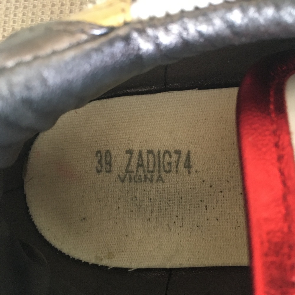 Zadig & Voltaire Animal Hair Leopard Zebra Glitter Sneakers - Picture 5 of 10